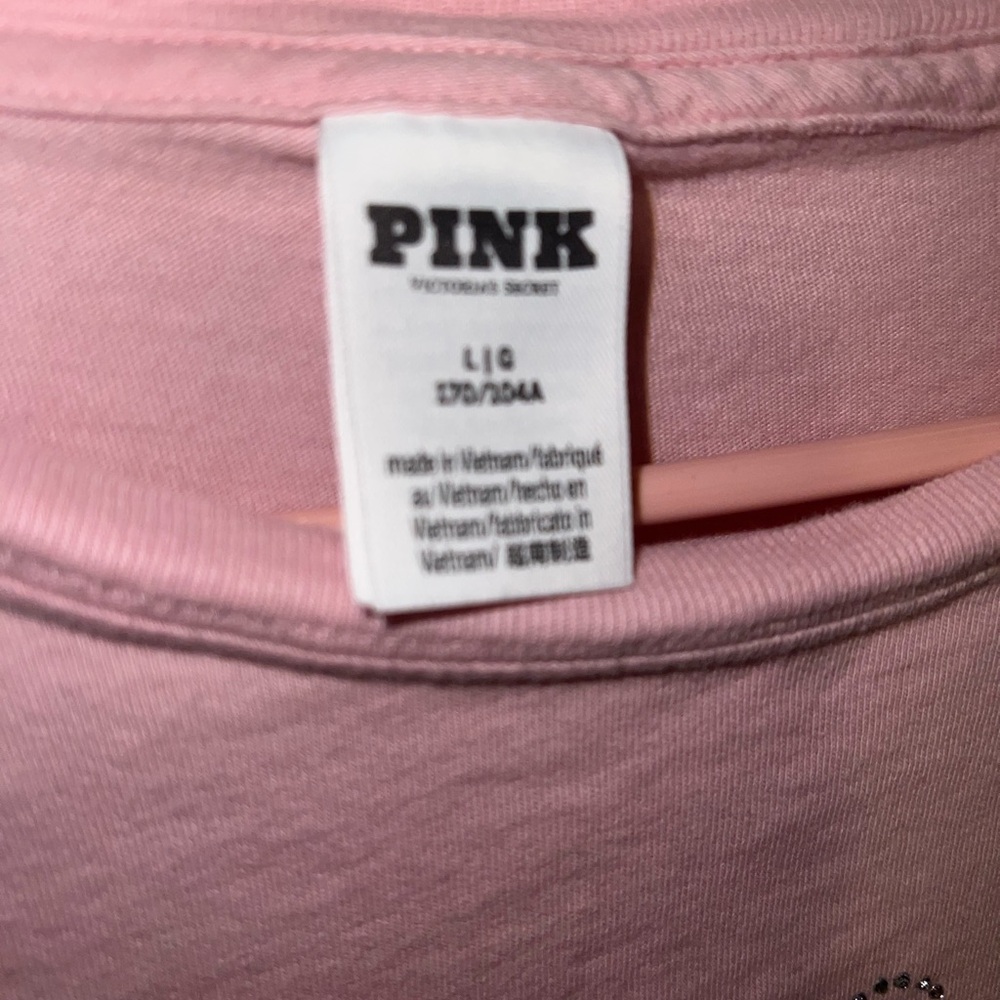 Pink Victoria Secret Long Sleeve Graphic Tee - Picture 6 of 6
